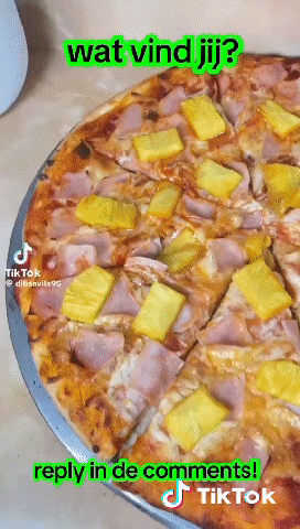 Pizza Hawai. Speelt een rol in een sf-verhaal